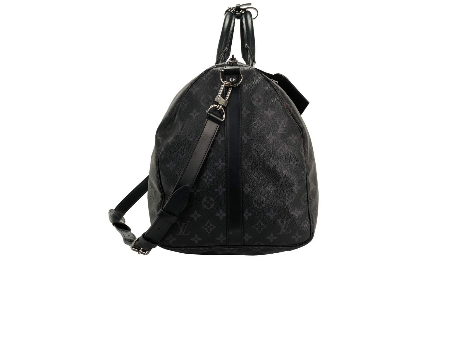 Keepall Bandouliere 55, &pound;1,200, Handbags, Black, Canvas, Side view
